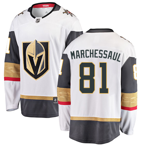 Herren Vegas Golden Knights Eishockey Trikot Jonathan Marchessault #81 Breakaway Weiß Fanatics Branded Auswärts